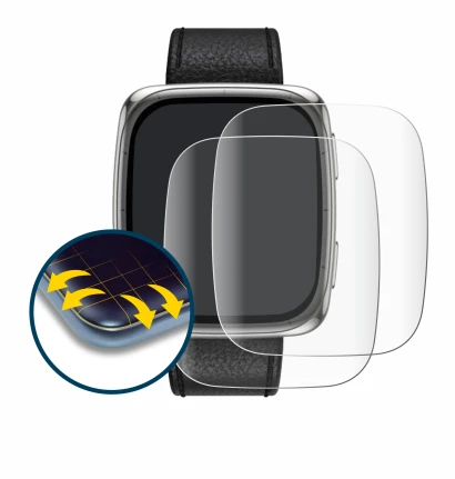 Image de l'appareil Amazfit Active 2 (rectangulaire) avec une grande variété de protections d'écran.