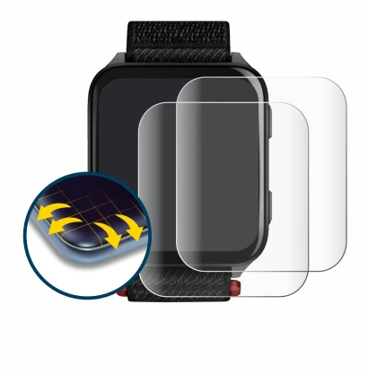 Image de l'appareil Garmin Venu X1 avec une grande variété de protections d'écran.