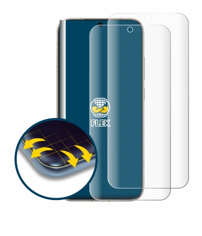 Image de l'appareil Honor Magic 8 avec une grande variété de protections d'écran.