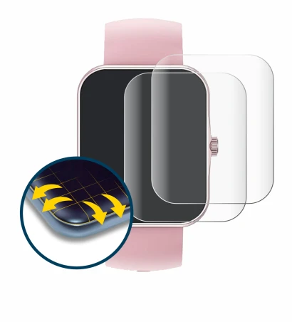 Image de l'appareil Ucani S80K 1.83" avec une grande variété de protections d'écran.