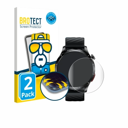 Face avant d’un emballage produit avec le logo de la marque BROTECT. À côté, l’appareil Lgnitek Aegis S1 1.43" est représenté