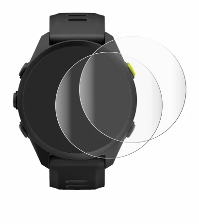 Image de l'appareil Garmin Forerunner 70 avec une grande variété de protections d'écran.