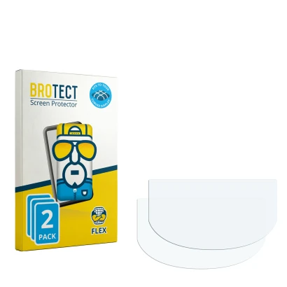 Face avant d’un emballage produit avec le logo de la marque BROTECT. À côté se trouve la protection d’écran correspondante.