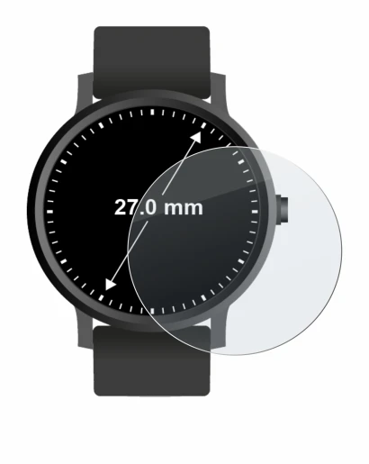 Image de l'appareil Montres (Circulaire, ø: 27 mm) avec une grande variété de protections d'écran.