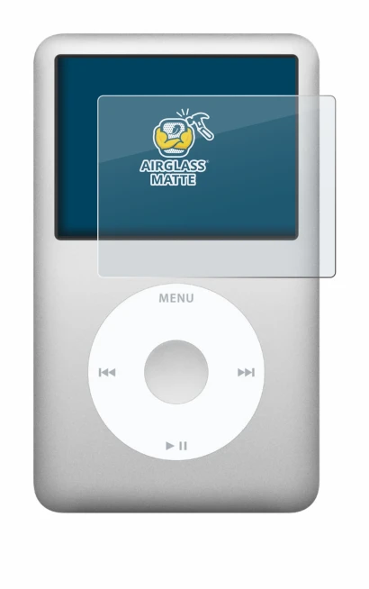 Image de l'appareil Apple iPod classic 160 GB (7ème Gen.) avec une grande variété de protections d'écran.