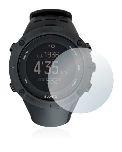 Image de l'appareil Suunto Ambit3 Peak Black avec une grande variété de protections d'écran.