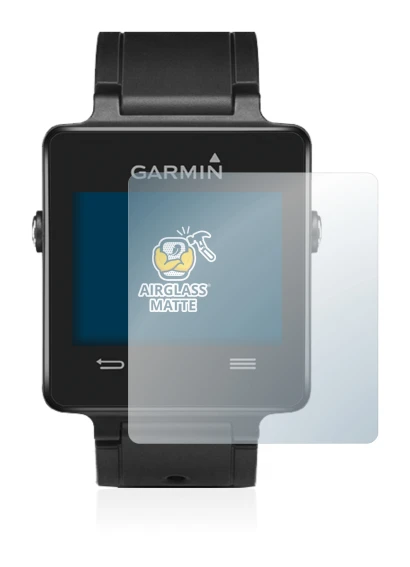Image de l'appareil Garmin vivoactive avec une grande variété de protections d'écran.