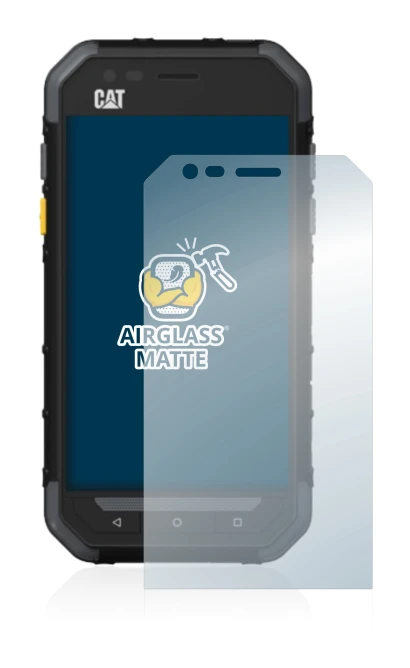 Image de l'appareil Caterpillar Cat S30 avec une grande variété de protections d'écran.