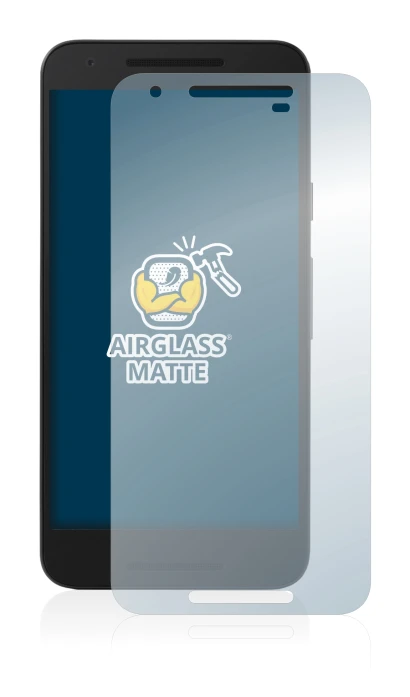 Image de l'appareil LG Nexus 5X avec une grande variété de protections d'écran.