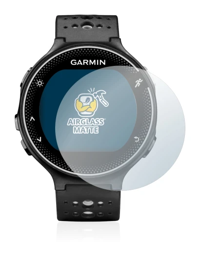 Image de l'appareil Garmin Forerunner 230 avec une grande variété de protections d'écran.