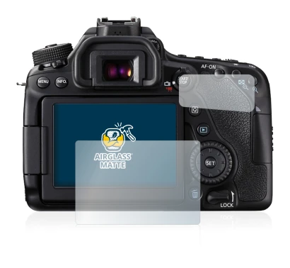 Image de l'appareil Canon EOS 80D avec une grande variété de protections d'écran.