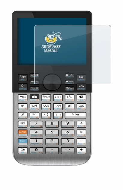 Image de l'appareil HP Prime avec une grande variété de protections d'écran.