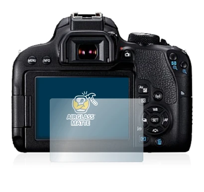 Image de l'appareil Canon EOS 800D avec une grande variété de protections d'écran.