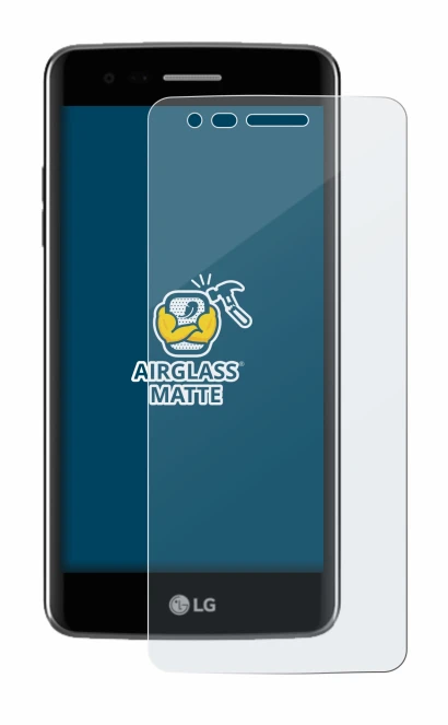 Image de l'appareil LG K8 2017 avec une grande variété de protections d'écran.