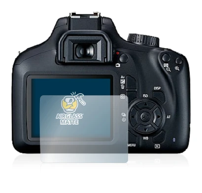 Image de l'appareil Canon EOS 4000D avec une grande variété de protections d'écran.