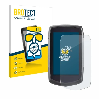 Face avant d’un emballage produit avec le logo de la marque BROTECT. À côté, l’appareil A-Rival Teasi One Classic est représen