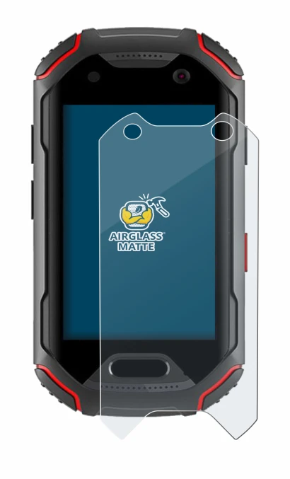 Image de l'appareil Unihertz Atom avec une grande variété de protections d'écran.