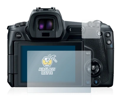 Image de l'appareil Canon EOS R avec une grande variété de protections d'écran.