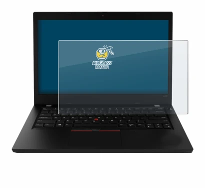 Image de l'appareil Lenovo ThinkPad L490 avec une grande variété de protections d'écran.