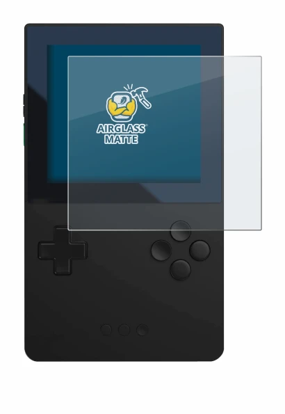 Image de l'appareil Analogue Pocket avec une grande variété de protections d'écran.