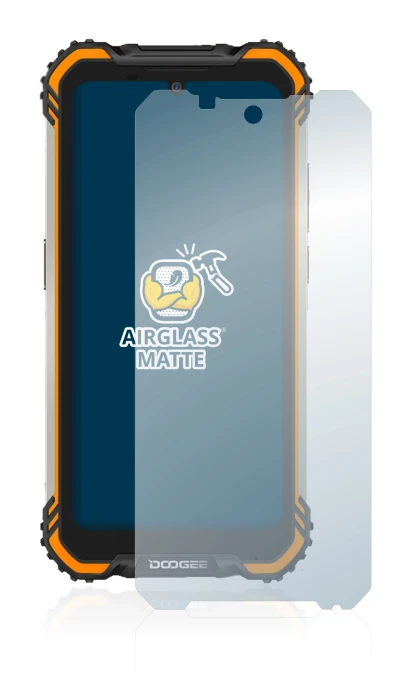 Image de l'appareil Doogee S58 Pro avec une grande variété de protections d'écran.