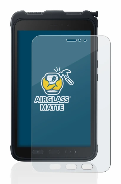 Image de l'appareil Samsung Galaxy Tab Active 3 avec une grande variété de protections d'écran.