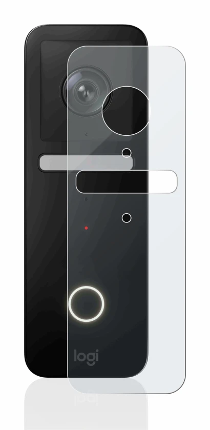Image de l'appareil Logitech Circle View Doorbell avec une grande variété de protections d'écran.