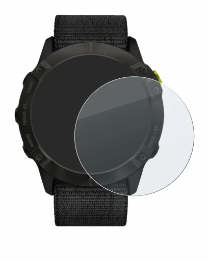 Image de l'appareil Garmin Enduro avec une grande variété de protections d'écran.