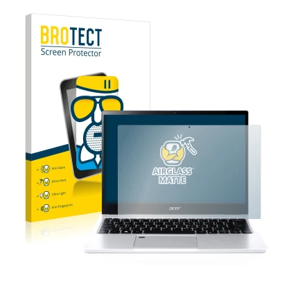 Face avant d’un emballage produit avec le logo de la marque BROTECT. À côté, l’appareil Acer Spin 3 SP313-51N est représenté a