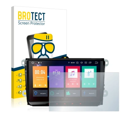 Face avant d’un emballage produit avec le logo de la marque BROTECT. À côté, l’appareil Xtrons PBE90MTVL est représenté avec l