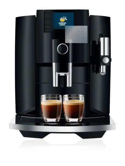 Image de l'appareil Jura E8 (EB) avec une grande variété de protections d'écran.