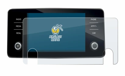 Image de l'appareil Skoda Bolero 2020 Infotainment System 8" avec une grande variété de protections d'écran.