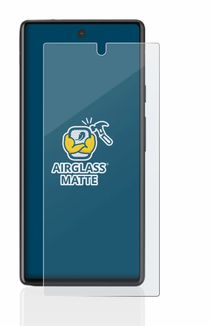 Image de l'appareil Google Pixel 6a avec une grande variété de protections d'écran.