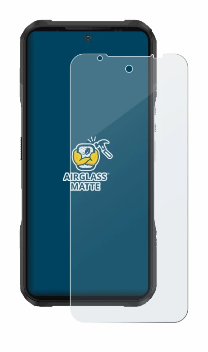 Image de l'appareil Doogee V20 avec une grande variété de protections d'écran.