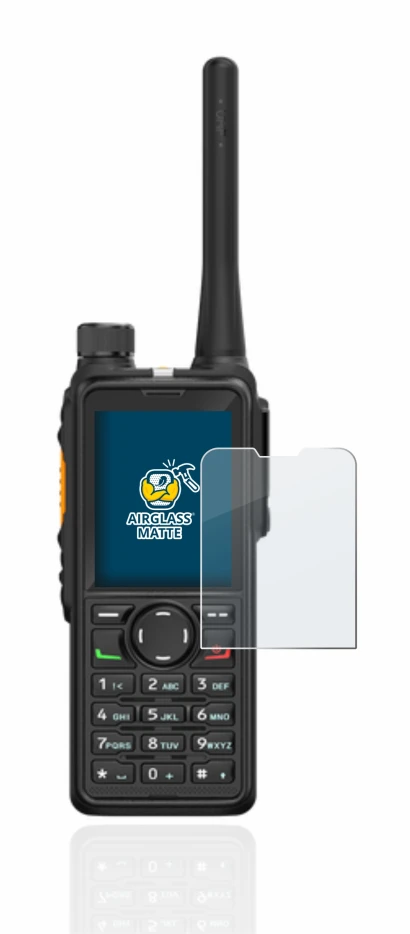 Image de l'appareil Hytera HP785 avec une grande variété de protections d'écran.