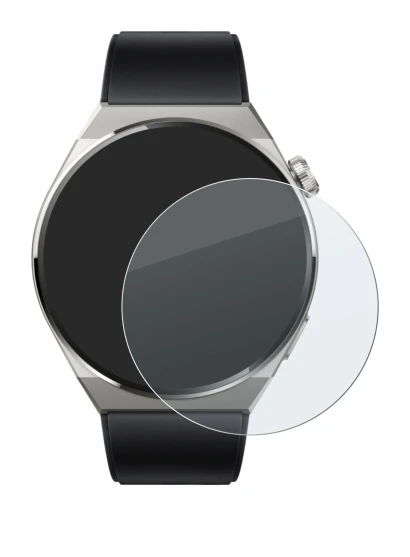 Image de l'appareil Huawei Watch GT 3 Pro Titanium (46mm) avec une grande variété de protections d'écran.