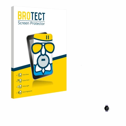 Face avant d’un emballage produit avec le logo de la marque BROTECT. À côté, l’appareil Samsung Galaxy Watch 5 (40mm) est repr