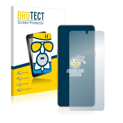 Face avant d’un emballage produit avec le logo de la marque BROTECT. À côté, l’appareil OnePlus 10T 5G est représenté avec la 