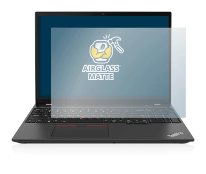 Image de l'appareil Lenovo ThinkPad T16 Gen 1 16" avec une grande variété de protections d'écran.
