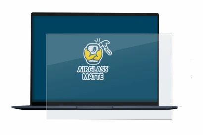 Image de l'appareil ASUS ZenBook 14 OLED avec une grande variété de protections d'écran.