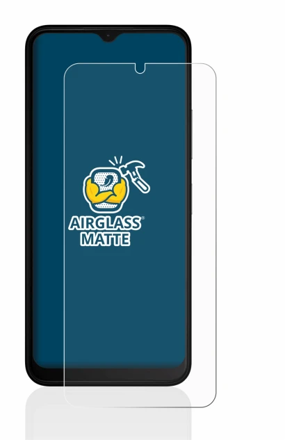 Image de l'appareil Nokia C22 avec une grande variété de protections d'écran.