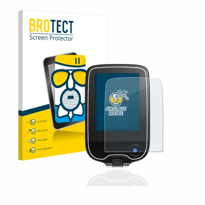 Face avant d’un emballage produit avec le logo de la marque BROTECT. À côté, l’appareil Freestyle Libre 3 est représenté avec 