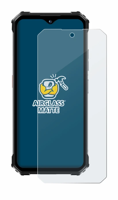 Image de l'appareil Oukitel WP26 avec une grande variété de protections d'écran.