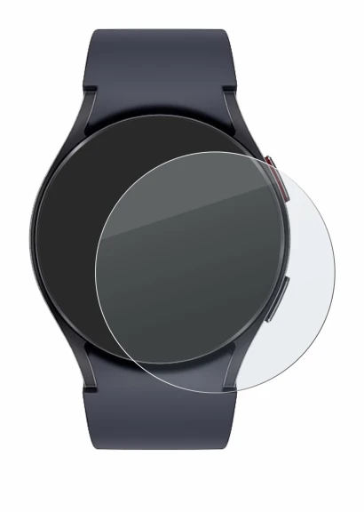 Image de l'appareil Samsung Galaxy Watch 6 (44 mm) avec une grande variété de protections d'écran.