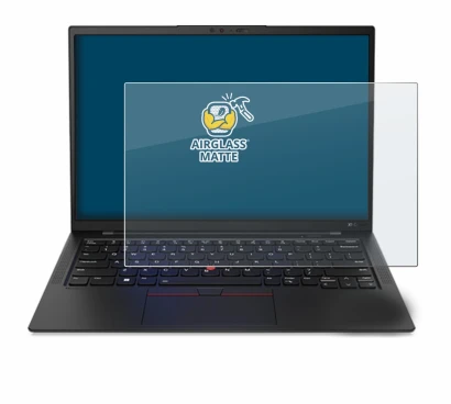 Image de l'appareil Lenovo ThinkPad X1 Carbon 14" Gen 11 avec une grande variété de protections d'écran.