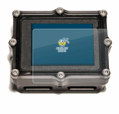 Image de l'appareil Shearwater Petrel 2 dive computer avec une grande variété de protections d'écran.