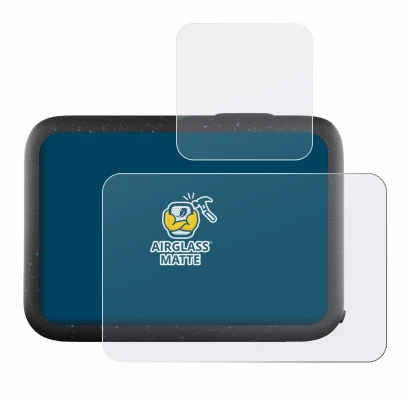 Image de l'appareil GoPro Hero 12 Black avec une grande variété de protections d'écran.