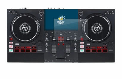 Image de l'appareil Numark Mixstream Pro+ avec une grande variété de protections d'écran.