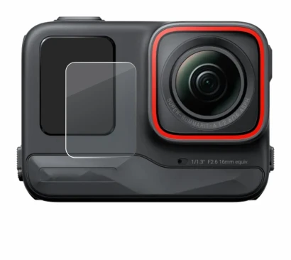 Image de l'appareil Insta360 Ace Pro (Affichage avant) avec une grande variété de protections d'écran.