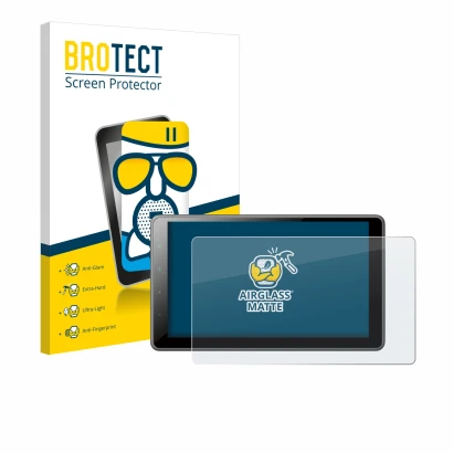 Face avant d’un emballage produit avec le logo de la marque BROTECT. À côté, l’appareil Pioneer SPH-EVO950DAB est représenté a
